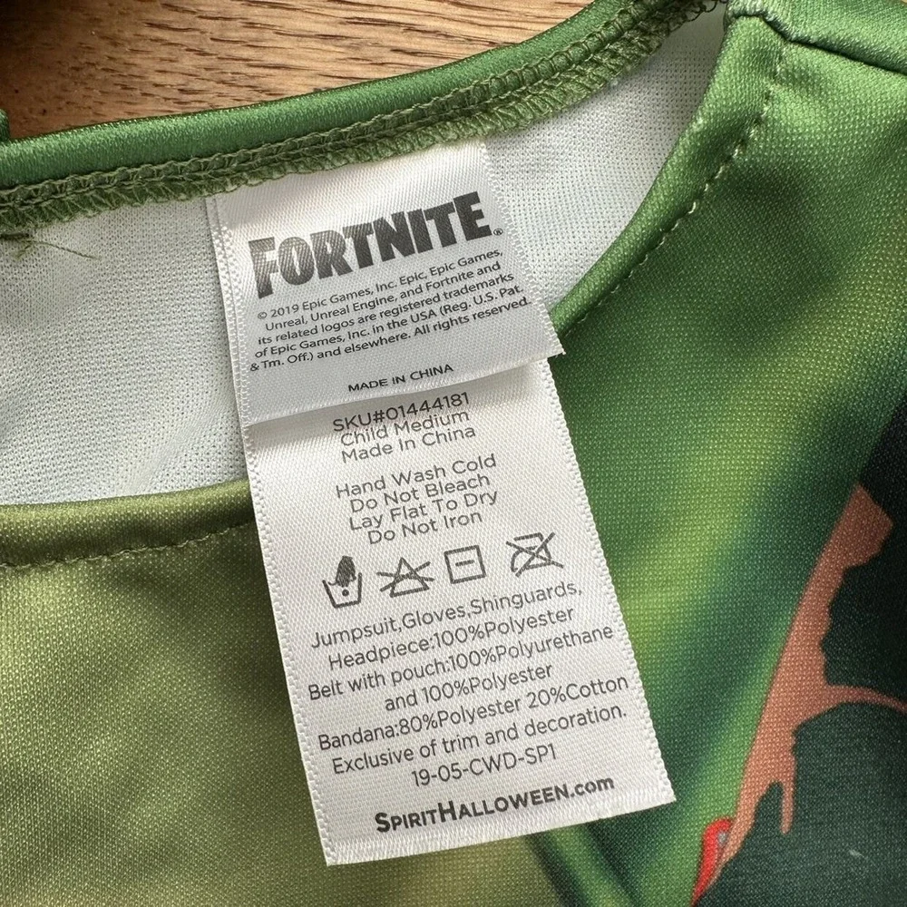 Fortnite Rex Dinosaur Costume Size M 8-10‎
